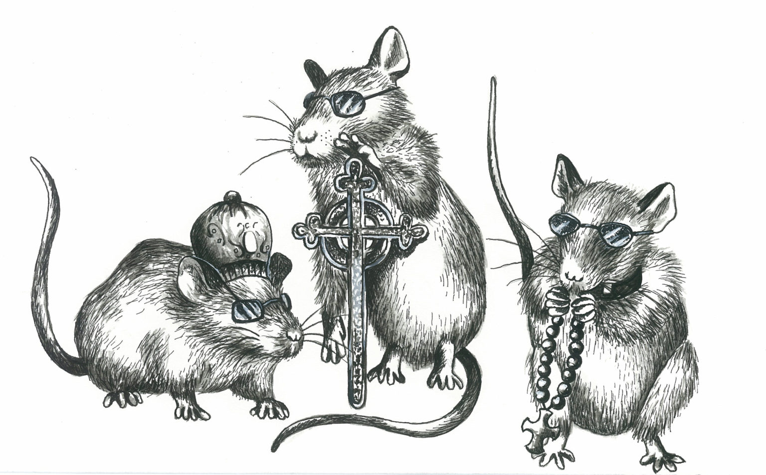 Three mouse. Mice Bishops. Four Blind Mice.